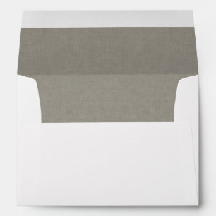 Subtle Interior Gray Fabric Texture Envelope