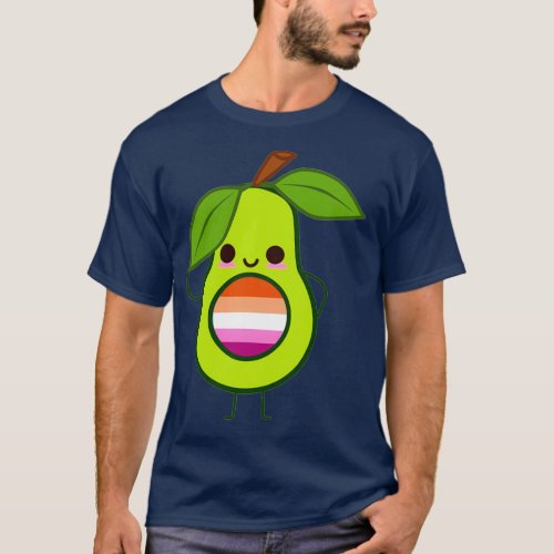 Subtle Lesbian Avocado lesbian avocado wlw avocado T_Shirt