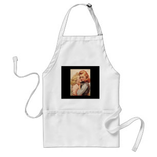 Subtle Lesbian Cute 1950s Vintage Femme Sapphic LG Adult Apron