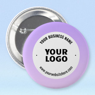 Subtle Light Purple Ombre & Your Business Logo Button