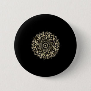 Subtle Mandala 8647 Resist Anti Trump Feminist Button