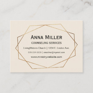 Subtle Modern Youth  Ministry & Triangle Tagline Business Card
