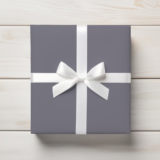 Subtle Muted Slate Gray Lilac Solid Wrapping Paper (Creator Uploaded)