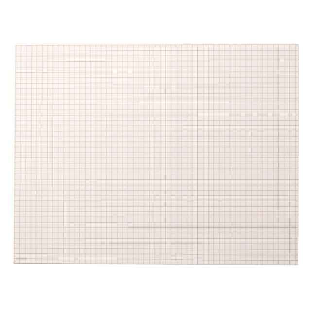 Subtle Neutral Grid Notepad (Front)