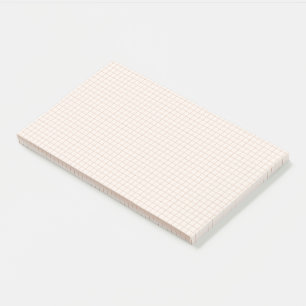 Subtle Neutral Grid Post-It Notes