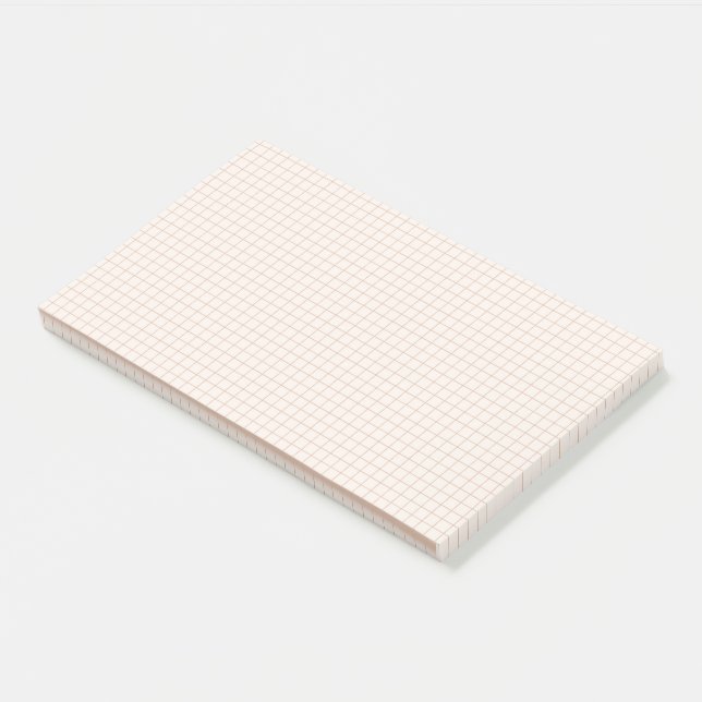 Subtle Neutral Grid Post-It Notes (Angled)