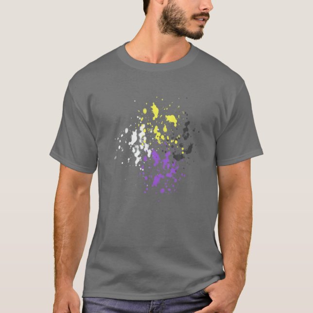 Subtle Non Binary Pride, Non Binary Pride Flag T-Shirt (Front)