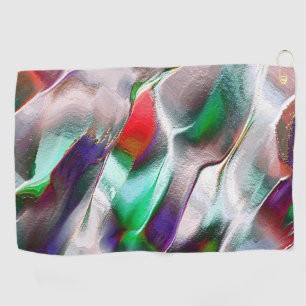 Subtle or colorful extravagance in a virtual rocky golf towel