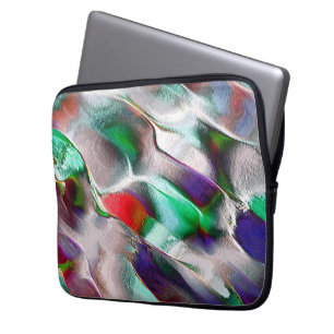 Subtle or colorful extravagance in a virtual rocky laptop sleeve