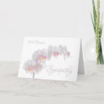 Subtle Orchid Sympathy Greeting Card
