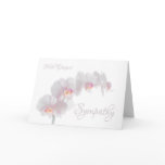 Subtle Orchid Sympathy Greeting Card Subtle Orchid Sympathy Greeting Card