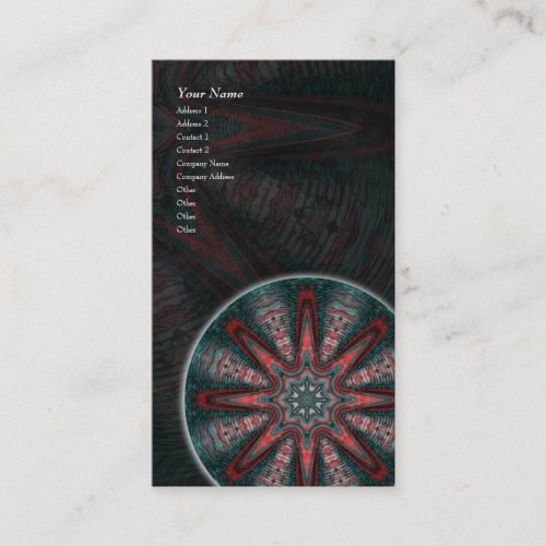 Subtle Passion Mandala â€¢ Vertical Business Card