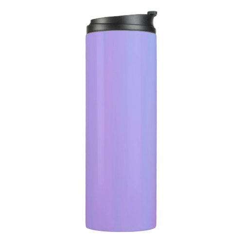 Subtle Pastel Stripes of Lavender Pink and Blue Thermal Tumbler