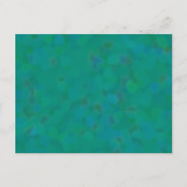 Subtle Pattern in Green and Blue Postcard (Front)