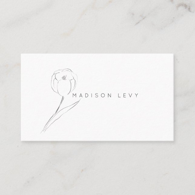 Subtle Pencil Modern Native Artisan Business  Appointment Card (Front)