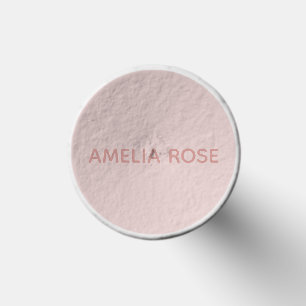 Subtle Pink Name on Soft Blush Pink Golf Tees