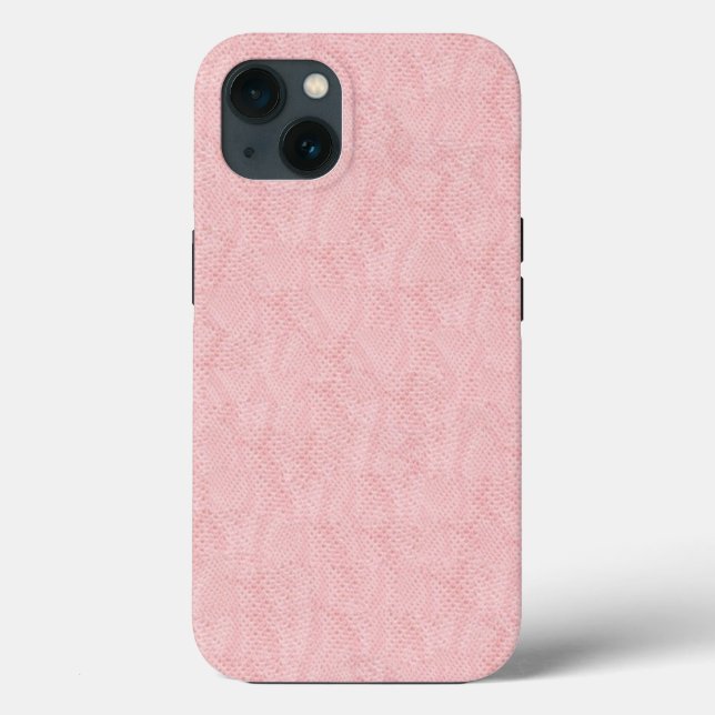 Subtle Pink Snakeskin Pattern Case-Mate iPhone Case (Back)