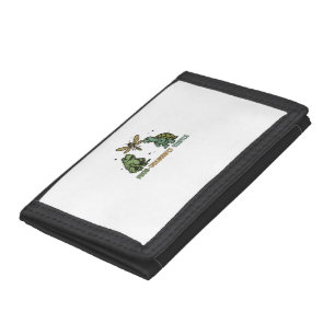 Subtle Political Humor Anti-Trump Frog Dragonfly T Trifold Wallet