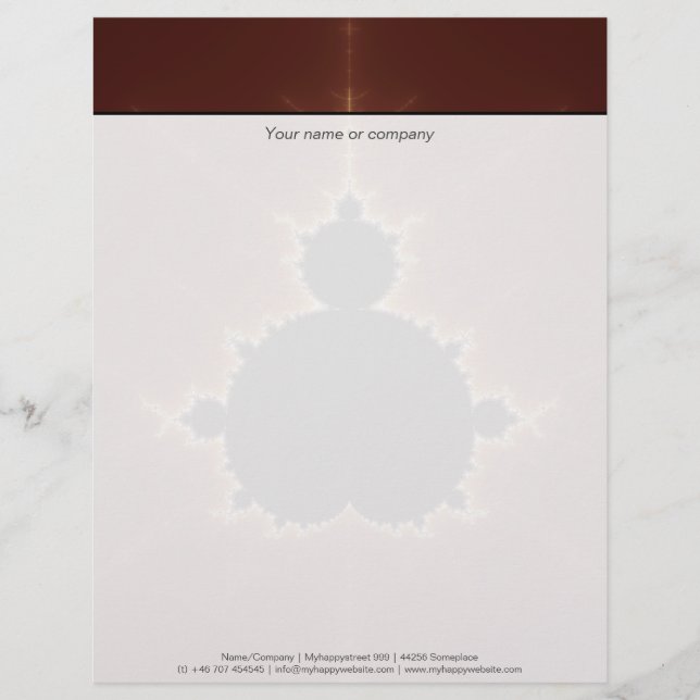 Subtle Power Fractal Letterhead (Front)