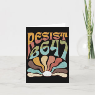 Subtle Resist 8647 Trump Resist Trump Protest Boho Card