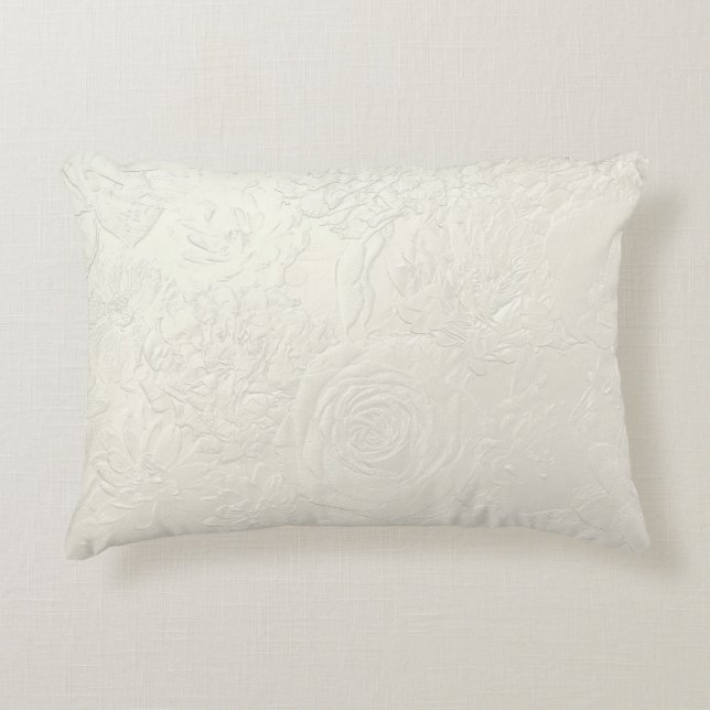 Subtle Roses Accent Pillow (Front)
