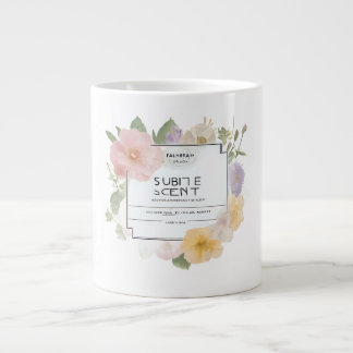 Subtle Scent Profile Label Custom Essential Oil & Giant Coffee Mug