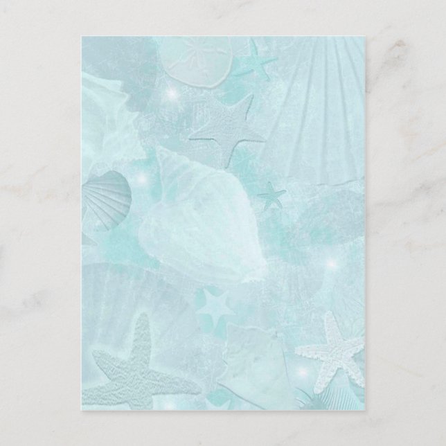 Subtle sea shells Graphic Art Postcard (Front)