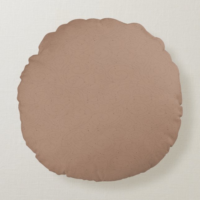 Subtle Speckled Starlight Texture Pattern Round Pillow (Front)