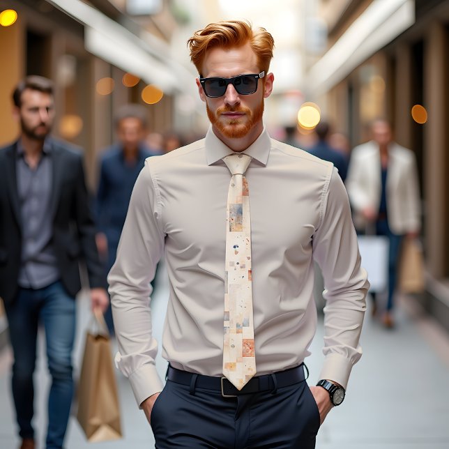 Subtle Spectrum Abstract Art Tie (Creator Uploaded)