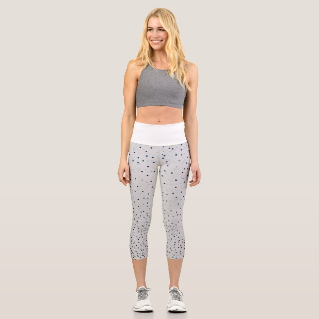 Subtle Splendor: Dainty Dot Leggings for Women"  (Front)