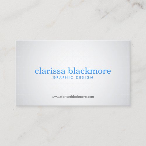 SUBTLE SPOTLIGHT No. 1 Designer Business Card