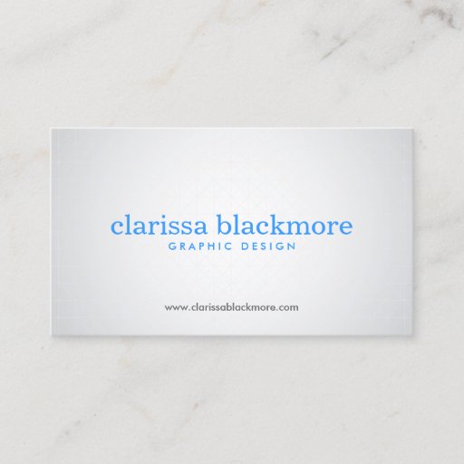 Customizable SUBTLE SPOTLIGHT No. 1 Designer Business Card