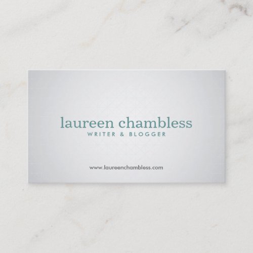 SUBTLE SPOTLIGHT No. 6 Designer Business Card