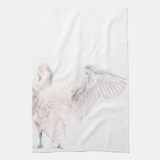 subtle swan towel (Vertical)