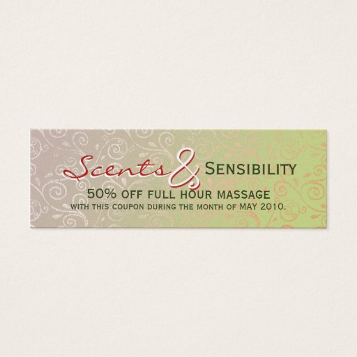 Customizable Subtle Swirls Business Cards