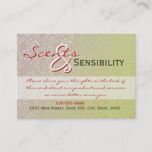 Customizable Subtle Swirls Business Cards