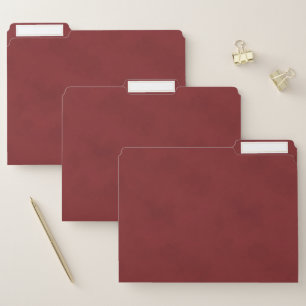 Subtle Textured Earthy Red File Folder
