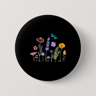 Subtle Vintage Watercolor Anti Trump Button