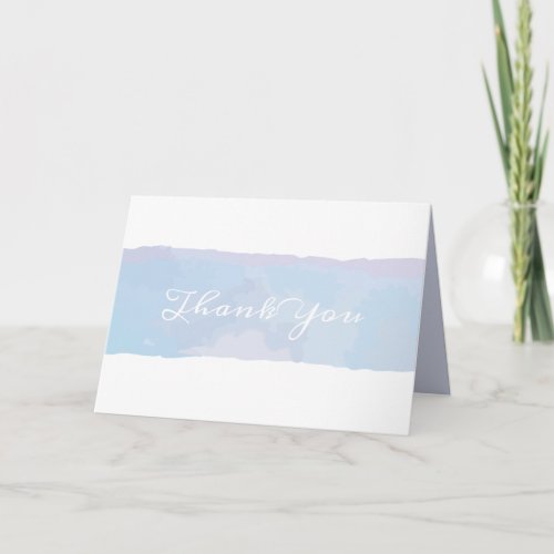 SUBTLE WATERCOLOR  Bat Bar Mitzvah Thank You Card