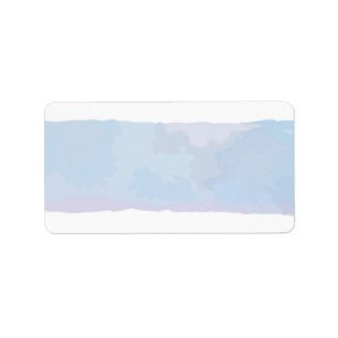 SUBTLE WATERCOLOR Bat Mitzvah Return Address Label