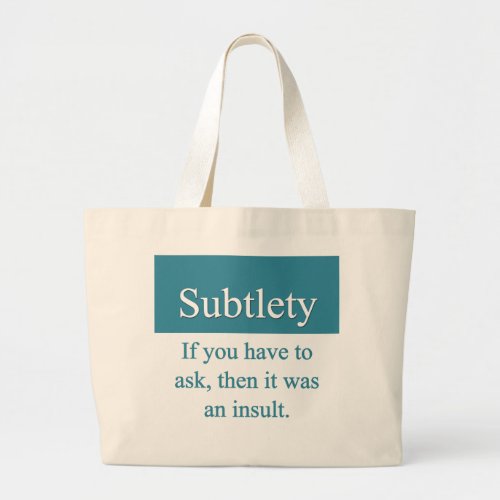 Subtlety Bag