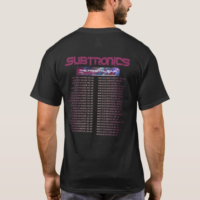 SUBTRONICS, THE, FRACTAL,  T-Shirt (Back)