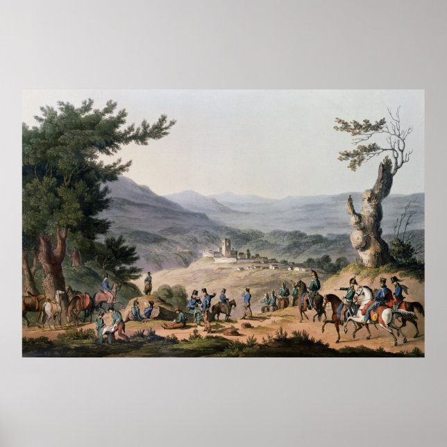 Subugal on the River Coa, engraved by C. Turner Poster (Front)