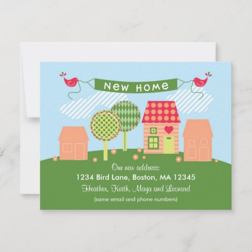 Suburb New Home Card Personalized Invite