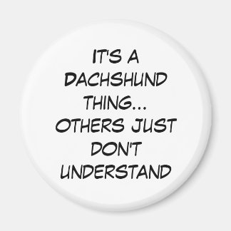 Suburban Chicagoland Dachshund Lovers Magnet