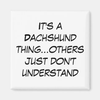 Suburban Chicagoland Dachshund Lovers Magnet