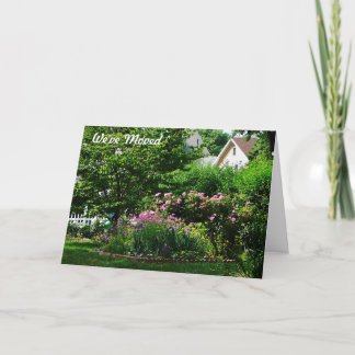 Suburban Garden With Roses Announcement