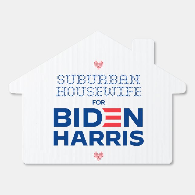 Suburban housewife yard sign (Front)