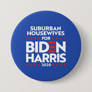 SUBURBAN HOUSEWIVES FOR BIDEN HARRIS BUTTON