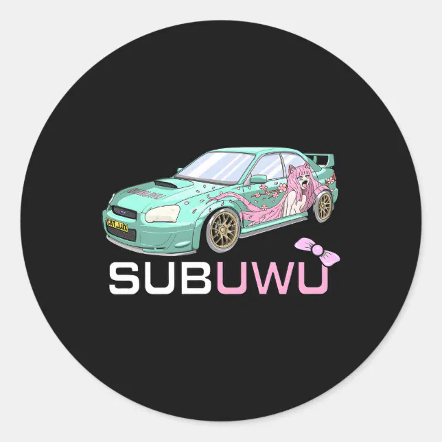 Subuwu Anime Otaku Fan Classic Round Sticker | Zazzle